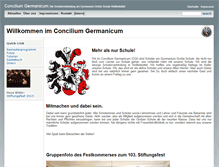 Tablet Screenshot of concilium-germanicum.de